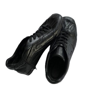 Chaussures pour femmes Printemps 2026 Nouveauté Baskets décontractées rétro en cuir de cheval véritable lavé à la main, effet vieilli, noires à lacets - Product Image 1