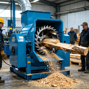 Trituratore e Cippatore per Legno di Scarto, Macchinario Forestale, Macchina Tritatrice per Gusci di Cocco, Mulino per Legno - Product Image 1