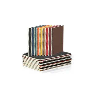 מחברת ספירלה בכמויות גדולות A5 מכללת כתבי עת מרופדים 8.3 x 5.5 אינץ' ספרי הערות (רב צבעים, 18 יחידות)