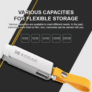 Kodak New <b>USB</b> 3.1 Flash <b>Drive</b> with Leather Strap Read Speed up to 120 MB/S - Product Image 2