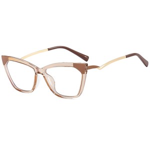 DL lunettes oeil de chat mode nouveauté Anti lumière bleue lunettes de lecture cadre en gros femme TR optique lunettes 2022 - Product Image 5