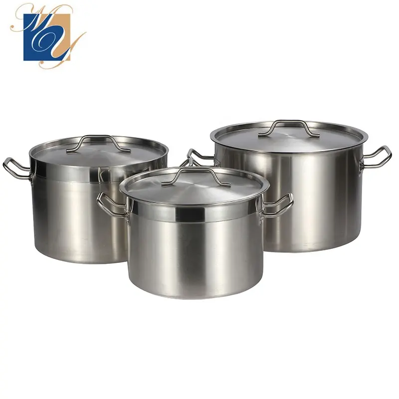 Potes de cozinha para restaurantes, restaurantes, cozinha, aço inoxidável, composto grosso