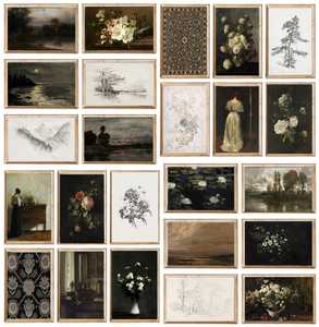 Set di arte <span class=keywords><strong>da</strong></span> <span class=keywords><strong>parete</strong></span> lunatica SQ <span class=keywords><strong>stampe</strong></span> accademiche scure <span class=keywords><strong>stampe</strong></span> su tela Vintage di arte Country francese <span class=keywords><strong>stampe</strong></span> murali moderne per camere <span class=keywords><strong>da</strong></span> <span class=keywords><strong>letto</strong></span> - Product Image 3