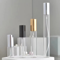 Flacon de parfum en verre rond vide de luxe rechargeable personnalisé de 2 ml, 3 ml, 5 ml, 8 ml, 10 ml, 15 ml, échantillon de vaporisateur d'huile