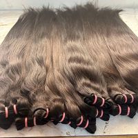 Lot de Cheveux Humains Vierges Remy Non Transformés, Cuticules Alignées, Double Tirage, Sans Nœuds, Sans Perte, Vietnamiens, 100g, Pour Tissage