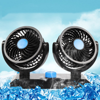 Usine Offres Spéciales Gm Mini 360 degrés de Rotation Unique-tête Double-tête électrique Dc 12v/24v camion Froid Ventilateur Mini Ventilateur
