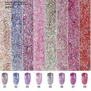 Luxueux Couleurs Mélangées Diamant Paillettes Paillettes UV Gel Polonais pour Nail Art Décoration Soak off - Product Image 2