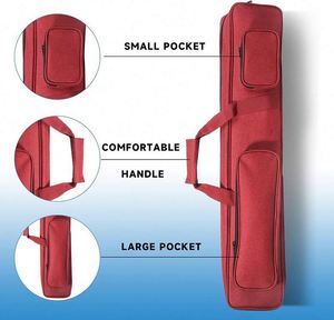 BSCI Factory Durable Waterproof 3 Butts 4 Shafts Billiards <b>Cue</b> <b>case</b> Soft for <b>Pool</b> <b>Cues</b> Snooker Billiard <b>Cue</b> Accessories - Product Image 3