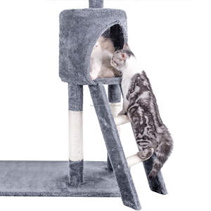 High Quality Luxury 4-Layer <b>Wooden</b> <b>Cat</b> <b>Tree</b> for Large Heavy <b>Cats</b> with Jumping Platform Eco-Friendly Easy Assembly Carton Packed - Product Image 4