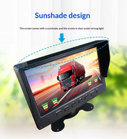 Écran LED 7 pouces, amplificateur de voiture, caméra embarquée avant et arrière 4K, autoradio Android, caméra de tableau de bord