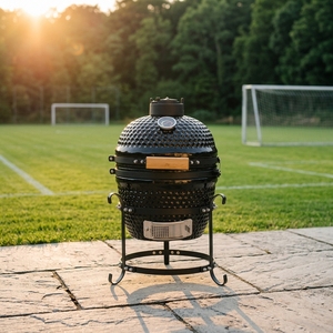 Griglia <span class=keywords><strong>a</strong></span> Carbone Stile Kamado Joe da 13 Pollici, Barbecue da Giardino <span class=keywords><strong>in</strong></span> Ceramica per Cucina Familiare, Parete Spessa per Ritenzione del Calore - Product Image 1