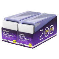 100pcs Bulk Guard 35PT Ultra Clear 3X4 Toploaders Standard Size Plastic TCG <strong>Top</strong> Loaders for Sports Trading Cards