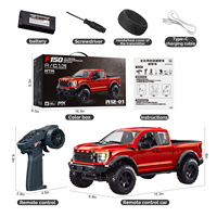 Camioneta Todoterreno RC a Escala 1/12, F150 4WD, Control Remoto 2.4G, con Luces Simuladas