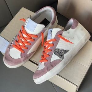 Baskets de luxe Fashion Stars, style décontracté, en toile, confortables, pour <span class=keywords><strong>femme</strong></span>, avec semelle en fourrure d'oie <span class=keywords><strong>blanche</strong></span> véritable, chaussures de créateur - Product Image 2