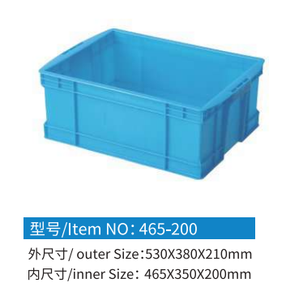 465-200 <span class=keywords><strong>Prix</strong></span> attractif, nouvelle caisse de transport empilable en plastique HDPE de la marque JINDU, modèle de boîte pour légumes - Product Image 3