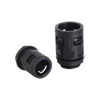Raccord rapide en nylon PA66 modèle PG40 IP65 pour tuyau ondulé de 1 pouce, protection des câbles électriques ignifuge UL94-V1