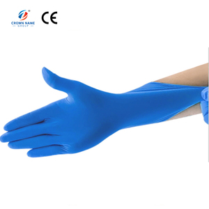 <span class=keywords><strong>Gants</strong></span> de sécurité jetables <span class=keywords><strong>en</strong></span> <span class=keywords><strong>nitrile</strong></span> de <span class=keywords><strong>vinyle</strong></span> bleu sans poudre avec logo personnalisé - Product Image 2