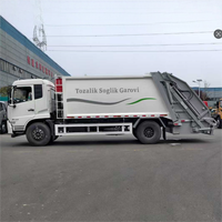 Camion à ordures compacteur Dongfeng 14CBM 4*2 ; Modèles de compactage automatique disponibles en capacités de 10, 12, 16 et 18CBM.