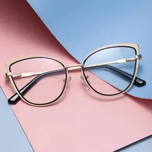 2023 New Cat Eye  Eyeglasses Anti Blue Light Blocking Optical Frame Fashion Designer Computer Glasses for Men Women Gaming