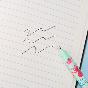 सस्ते प्रचार पेन, प्यारा कार्टून पैटर्न बॉलपॉइंट पेन रिट्रेटेबल ब्लैक स्याही, लड़कियों की हॉट सेलिंग के लिए 1.0 मिमी टिप - Product Image 6