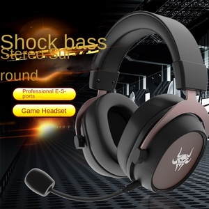Casque de jeu Rambotech USB7.1 dynamique en cuir et métal, circum-auriculaire, RGB, filaire, avec subwoofer, commandes par boutons, câble de 1,95 m pour ordinateur et téléphone portable - Product Image 5