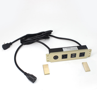 Prise de courant encastrée pour table avec interrupteur, chargeur USB intégré pour mobilier, multiprise encastrée, vente chaude