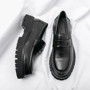 Zapatos Casuales de Vestir para Hombre, Mocasines de Caña Alta, Fáciles de Usar, que Aumentan la Estatura, Nuevo Diseño, Talla Grande, Elegantes Oxfords - Product Image 4