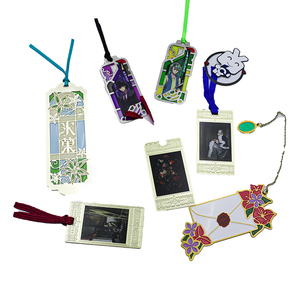 Marcapáginas de Metal Personalizado con Cuentas y Etiqueta Acrílica Colgante con Dibujos Animados - Product Image 5