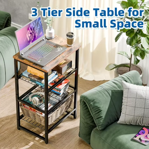 Soporte de impresora de 4 niveles con estantes de madera, mesa de impresora de oficina en casa resistente para impresora <span class=keywords><strong>3D</strong></span>, escáner, <span class=keywords><strong>fax</strong></span> y suministros de oficina - Product Image 2