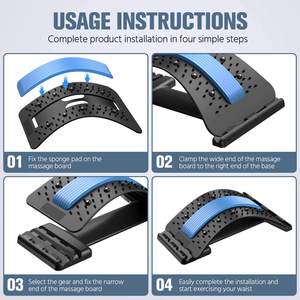 Perangkat traksi Lumbar pijat Chiropractic perenggang punggung untuk pereda nyeri punggung bawah dengan perangkat peregangan yang dapat disesuaikan - Product Image 5