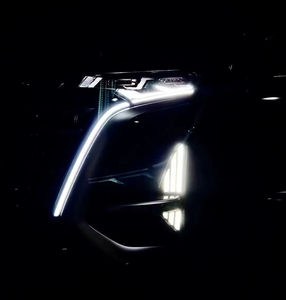 Accesorios Nuevos para BYD Denza-D9, Modificación de Rejilla Delantera Central con Luces de Circulación Diurna LED Negras ABS+LED, Intermitentes Mejorados - Product Image 6