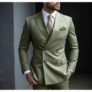 Nouveau costume d'affaires pour <span class=keywords><strong>homme</strong></span>, col en V, haute qualité, sur mesure, 3 pièces, tenue de marié, costume pour <span class=keywords><strong>homme</strong></span> fabriqué en usine - Product Image 3