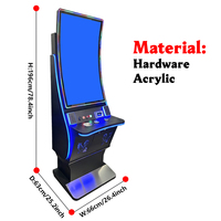 MAKER Machine d'arcade multi-joueurs à écran incurvé vertical de 43 pouces, modèle Metal Fusion Link, avec emplacement pour lecteur de billets