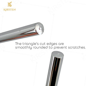 KIRSTEN CKT Triángulo <span class=keywords><strong>de</strong></span> Percusión Manual <span class=keywords><strong>de</strong></span> Acero Plateado <span class=keywords><strong>de</strong></span> 4/5/6/7/8 Pulgadas para Educación Temprana y Descubrimiento Musical, Ideal para Niños <span class=keywords><strong>de</strong></span> Jardín <span class=keywords><strong>de</strong></span> Infancia - Product Image 5