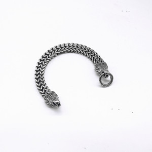 Pulsera de Cadena de Acero de Titanio con Diseño de Dragón yunnique, Joyería de Moda Unisex, Acero Inoxidable 316, Patrón Animal, Estilo Geométrico - Product Image 2