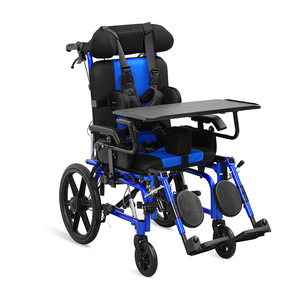 कंकाल 691 विकलांग बुजुर्ग बैकरेस्ट एडजस्टेबल मैनुअल व्हीलचेयर भोजन ट्रे के साथ - Product Image 2