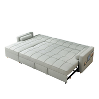 Sofá Cama Seccional en Forma de L Multifuncional 3 en 1 de Lujo Moderno con Almacenamiento, Sofá de 2 Plazas Convertible en Cama con Cojín