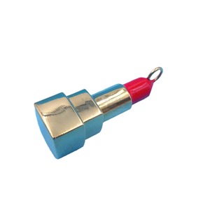 Pendentif fermeture éclair en alliage de zinc modèle rouge à lèvres pour sacs et vêtements, couleur or, accessoire métallique - Product Image 5