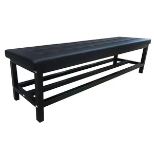 Upholstered <b>Storage</b> <b>Bench</b> Thickened <b>Seat</b> Gym Changing <b>Bench</b> Bathroom Multi Functional <b>Bench</b> With Metal Frame - Product Image 2