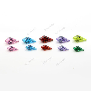 Gemme sintetiche CZ tagliate a macchina all'ingrosso rosa sciolto/<span class=keywords><strong>acquamarina</strong></span>/pietra preziosa di zirconi cubici a forma di aquilone <span class=keywords><strong>Color</strong></span> smeraldo per gioielli - Product Image 1