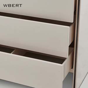 WBERT Table de toilette légère de luxe à l'italienne Buffet de meubles de maison modernes avec armoire de rangement simple Salon - Product Image 5