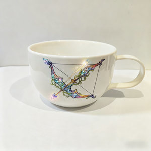 Mug à café en céramique fait main - Design d'arc à poulies de tir à l'arc peint à la main - Cadeau de vacances parfait - Product Image 5