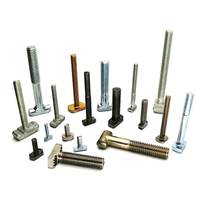 Acciaio inossidabile alluminio Din186 Din261 T Slot Bolt m6 Hammer bolt zincato T Head Bolt T-Bolt