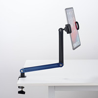 Support de tablette métallique réglable, support d'affichage flexible pour iPad et téléphone, support mains libres Topfree GMS33L, moule privé