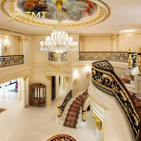 Rampe d'escalier de hall d'entrée en métal personnalisée professionnelle, main courante incurvée, designs de rampes de balcon, garde-corps en acier inoxydable