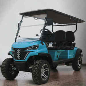 Voiturette de golf à propulsion arrière, équipée d'un chariot de rangement, pour 3-4 places, moteur 3500W-7500W, batterie au plomb-acide/au lithium - Product Image 2