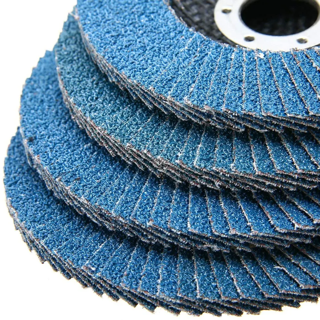 Efisiensi Tinggi 4 Inci 4.5 Inci 115Mm Grit 40 Zirconia Abrasive Produsen Flap Disc Disco Flap