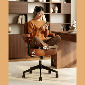 Chaise de bureau moderne et confortable en métal avec dossier spécial pour les étudiants du collège et la maison, idéale pour l'étude et le bureau - Product Image 3