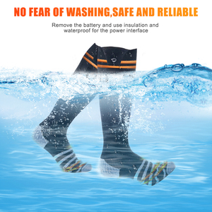 Chaussettes de ski chauffantes à batterie rechargeable de vente directe d'usine pour hommes et femmes respirantes avec contrôle par application pour l'hiver - Product Image 6