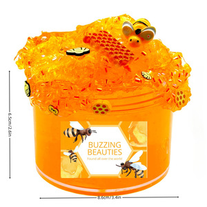 Kit de fabrication DIY pour enfants de 200 ml, jouet éducatif, pâte à modeler en cristal de beurre, pâte à modeler non toxique, kit de slime au miel d'abeille - Product Image 2